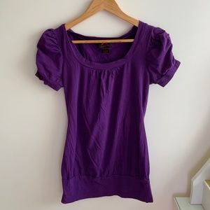 Purple Body Central y2k top